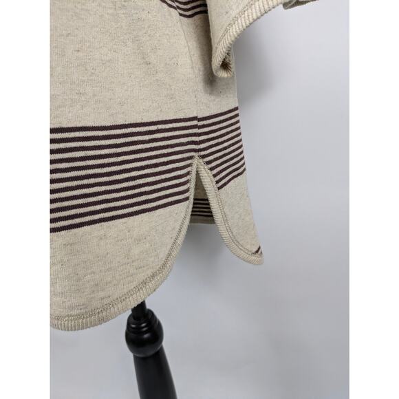 Christian de Castelnau Womens L Top Oversized Striped Vintage Pullover Shirt - Picture 9 of 10